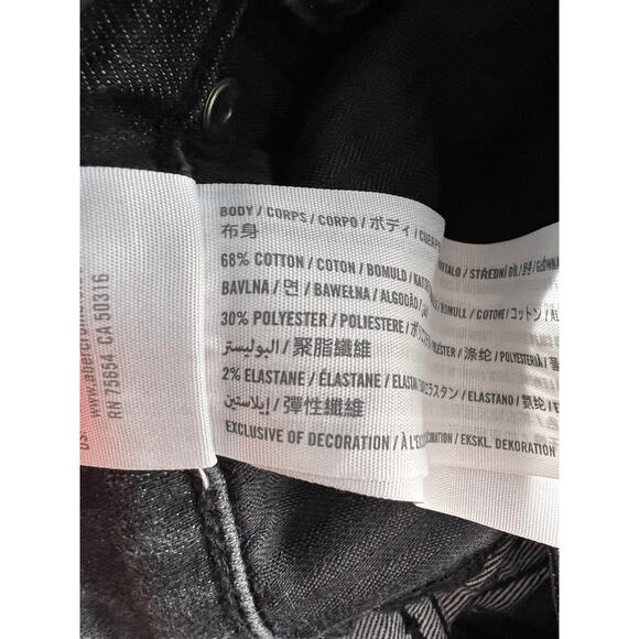 Abercrombie & Fitch Women's Cheetah High Rise Super Skinny Ankle Jean Black 25/0 - Picture 8 of 9